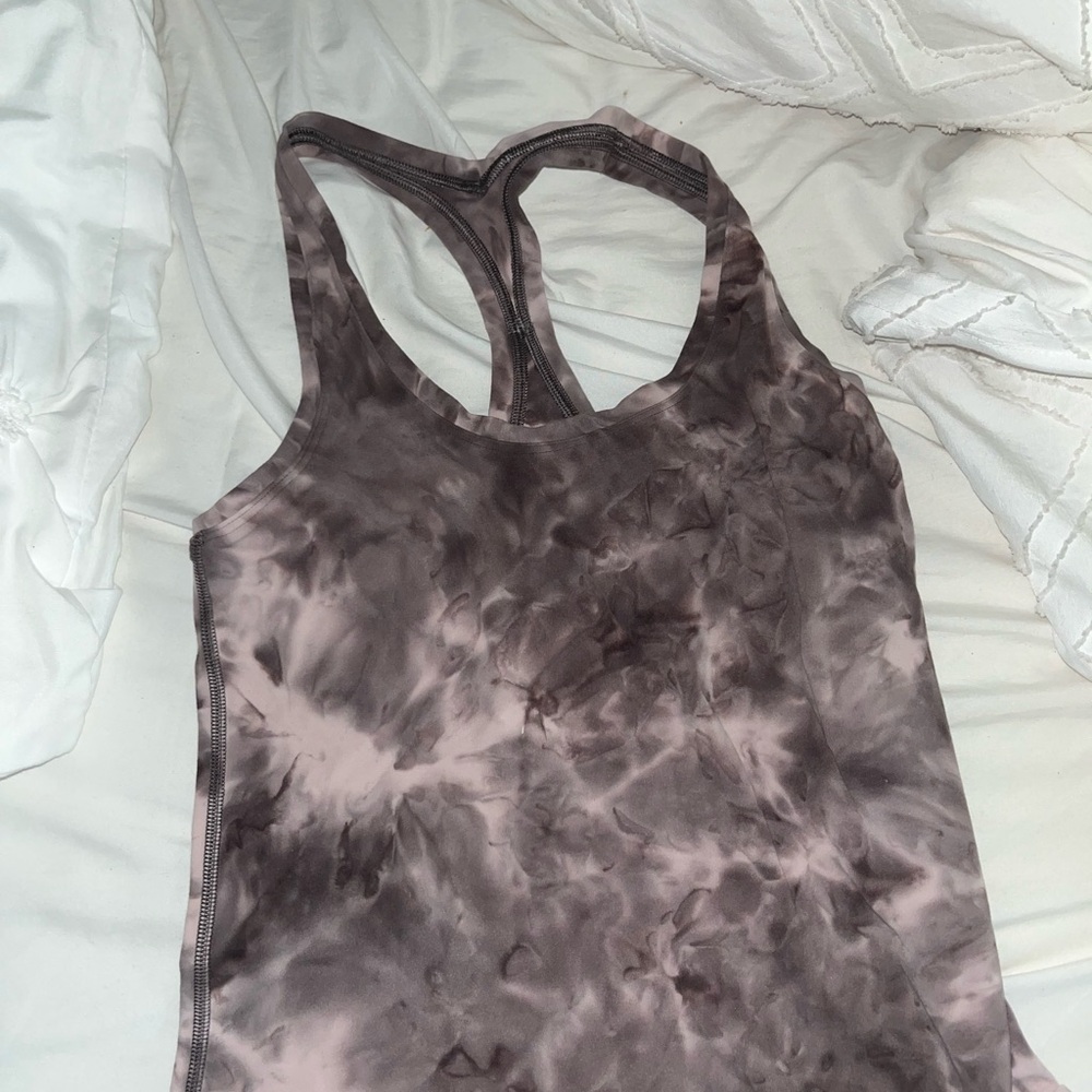 lululemon athletica Marble Tank Top - Black and Gray